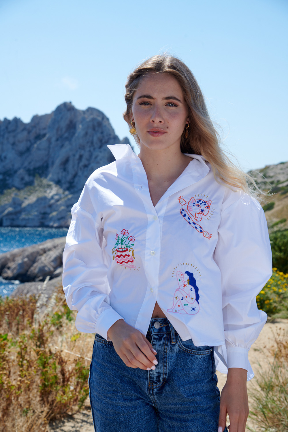 Chemise brodée Maya – Image 4