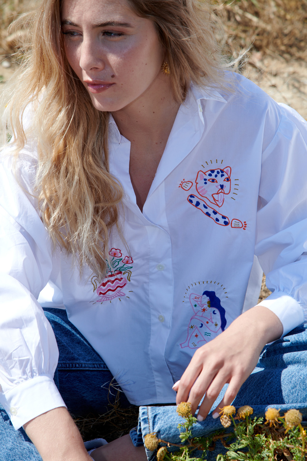 Chemise brodée Maya – Image 3