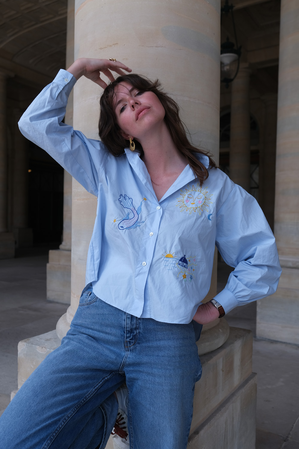 Chemise brodée Zora – Image 5
