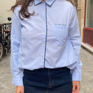 Chemise brodée La dolce vita