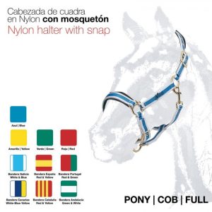 Licol double nylon avec mousqueton