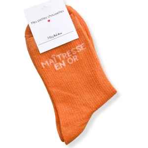 Chaussettes Maîtresse en Or oranges