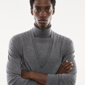 gilet merinos homme