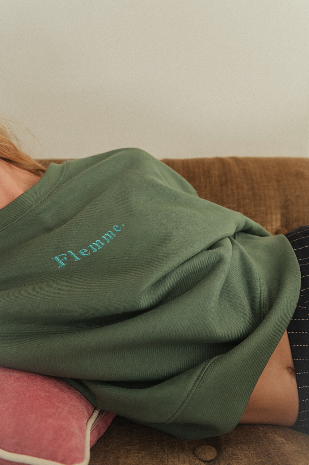 Sweat brodé Flemme